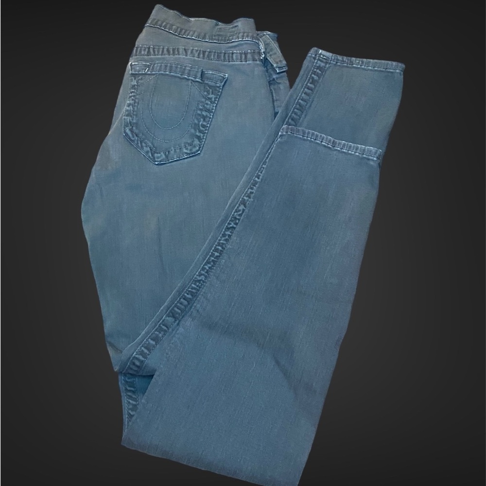 True Religion skinny jeans hunter green